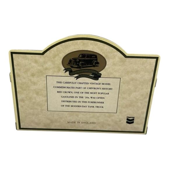 Vintage Diecast Chevron Die Cast Truck | Red Crown Gasoline 1920 Model T Ford - Picture 4 of 8